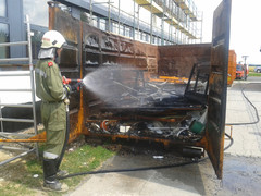 Containerbrand Neue Mittelschule Kobersdorf