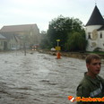 Schlossgasse 70 cm unter Wasser